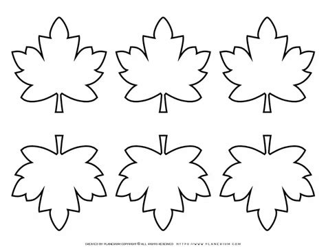 Maple Leaves Template