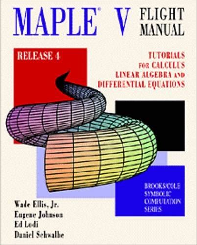Maple V Flight Manual Calculus Amazon