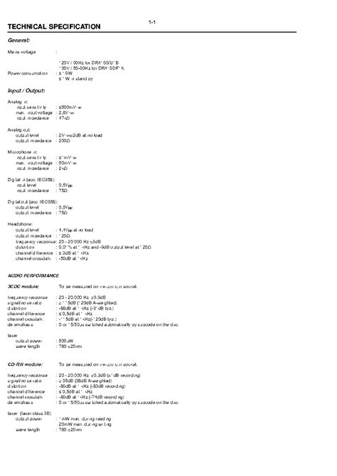 Marantz Dr4160 Cd Recorder Service Manual Download