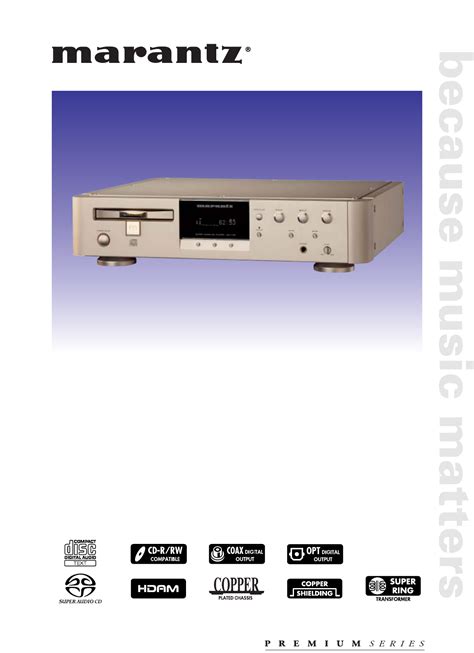 Marantz Sa 17s1 Super Audio Cd Player Service Manual