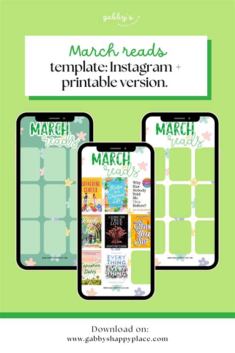 March Reads Template