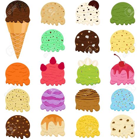 Mari Mengenal Ice Cream Scoops Clipart