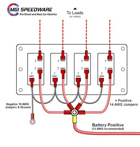 Marine Rocker Switches Wiring Diagram