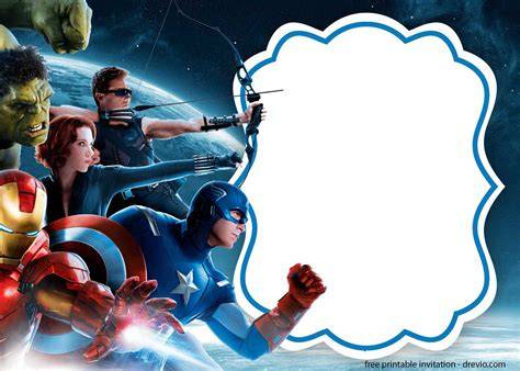 Marvel Invitation Template