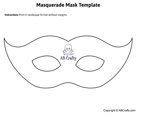 Masquerade Mask Diy Template