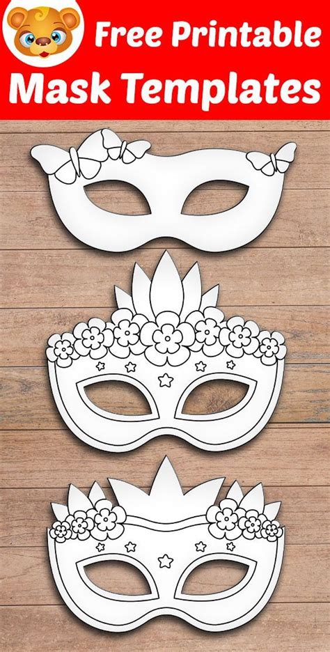 Masquerade Mask Template Printable