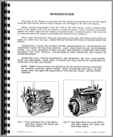 Massey Ferguson 1100 Service Manual Download