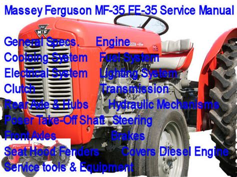 Massey Ferguson Mf 35 Fe 35 Service Manual