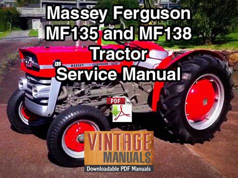 Massey Ferguson Mf135 Mf148 Tractor Full Service Repair Manual 1964 1976