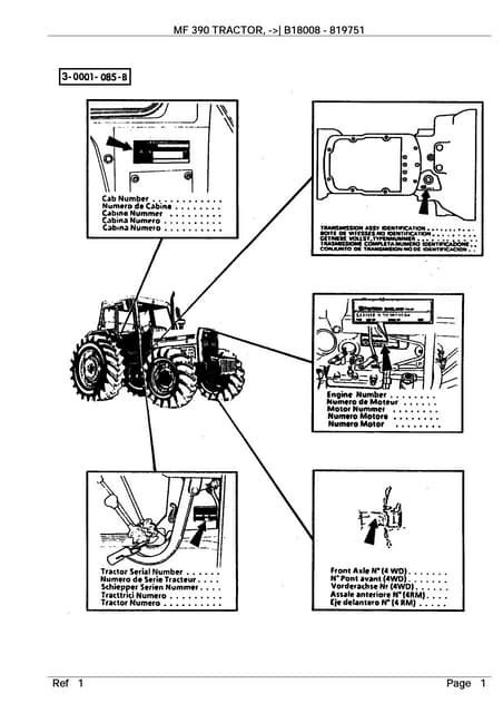 Massey Ferguson Mf390 Series Tractor Service Repair Manual