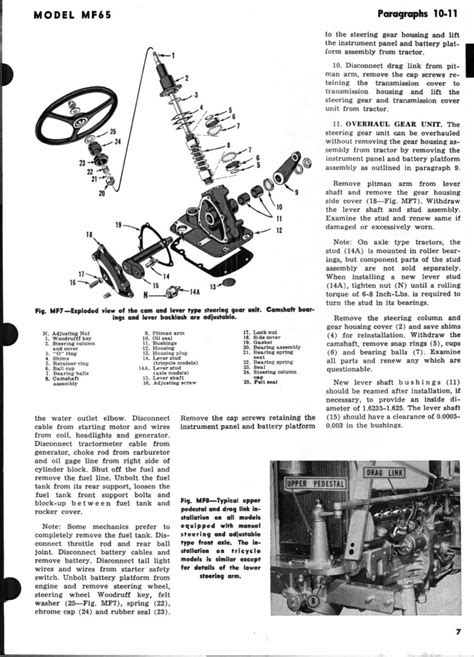 Massey Ferguson Mf65 Mf 65 Shop Repair Service Manual