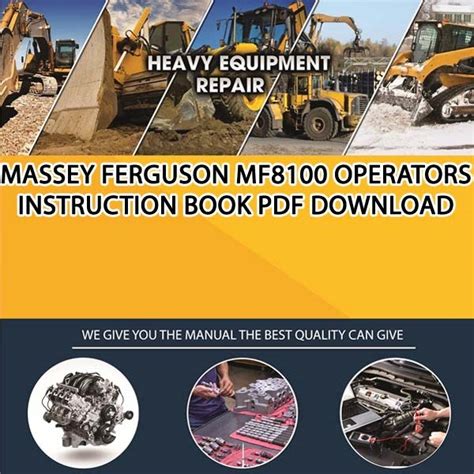 Massey Ferguson Mf8100 Workshop Service Manual