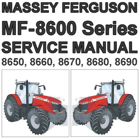 Massey Ferguson Mf8600 Series Tractors Service Repair Workshop Manual Download