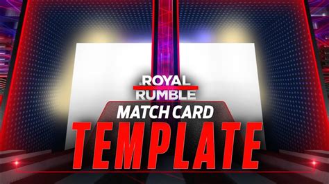 Match Card Template