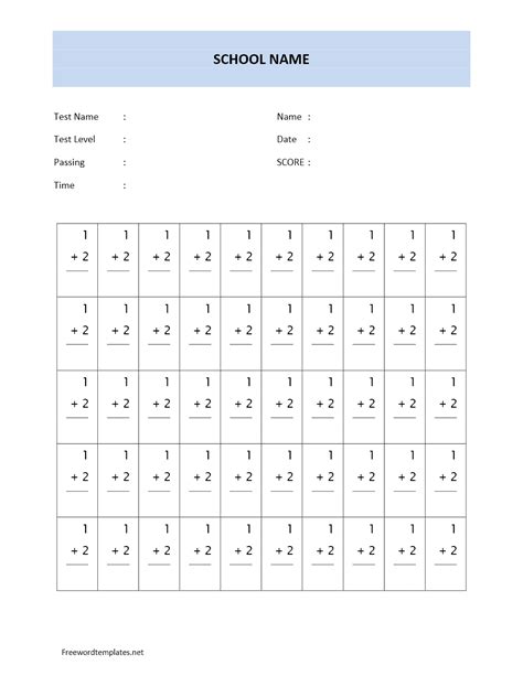 Math Quiz Template