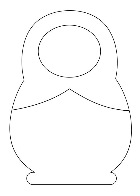 Matryoshka Doll Template