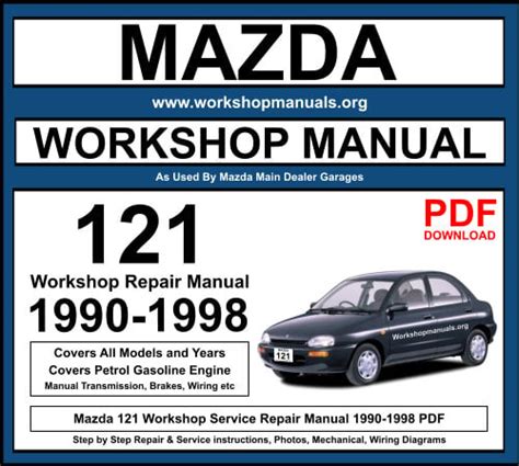 Mazda 121 1990 1998 Repair Service Manual Pdf