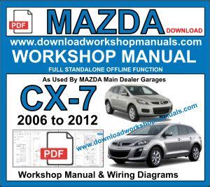 Mazda Cx7 Cx 7 2007 2009 Full Service Repair Manual