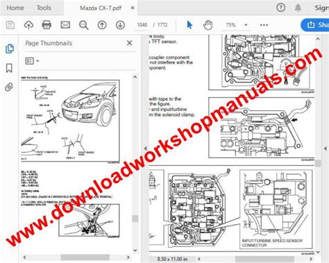 Mazda Cx7 Cx 7 2007 2009 Service Repair Workshop Manual