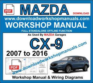 Mazda Cx9 Cx 9 Service Repair Manual Download 2007 2008 2009