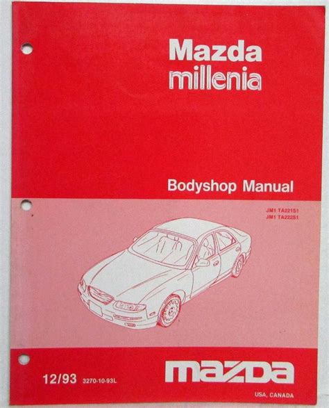 Mazda Millenia 1993 Repair Service Manual