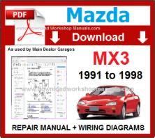 Mazda Mx3 Mx 3 1995 Repair Service Manual