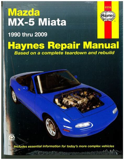 Mazda Mx5 Mx 5 1990 Repair Service Manual