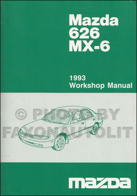 Mazda Mx6 Workshop Manual 1993 1994 1995 1996 1997