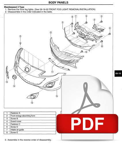 Mazda Speed 3 2010 Factory Service Repair Manual