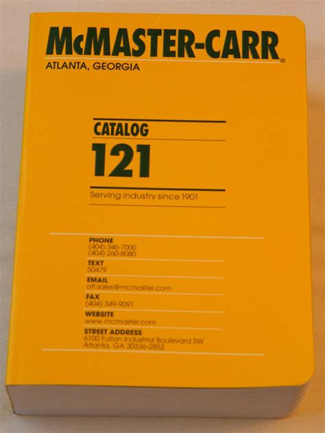 Mcmaster Carr Catalog Book