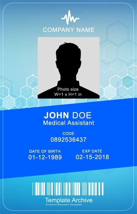 Medical Id Card Template