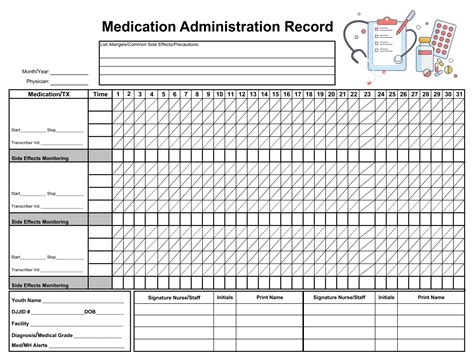Medication Administration Record Template