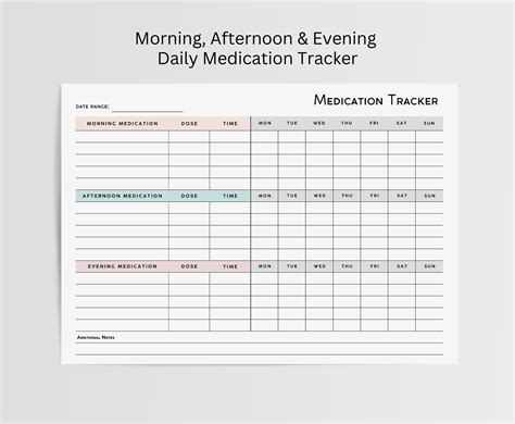 Medication Tracker Template Excel