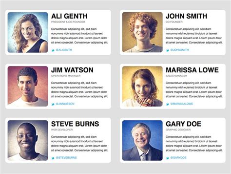 Meet Our Staff Template