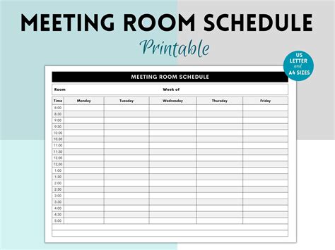 Meeting Room Reservation Template