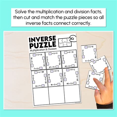 Memory Match Multiplication Division Inverse Relation Cards Printable