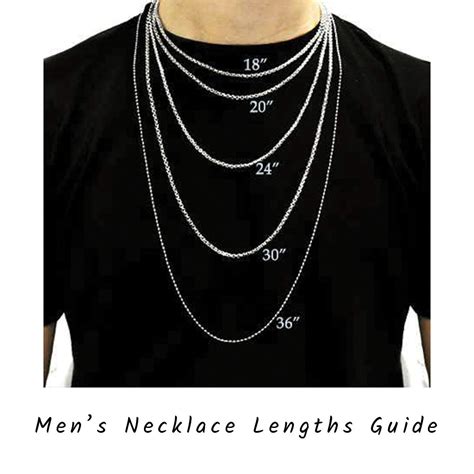 Men's Necklace Size Chart