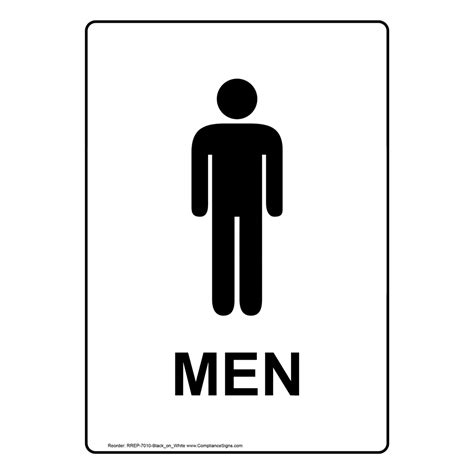 Men's Restroom Sign Printable