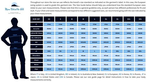 Mens Uk Size Chart