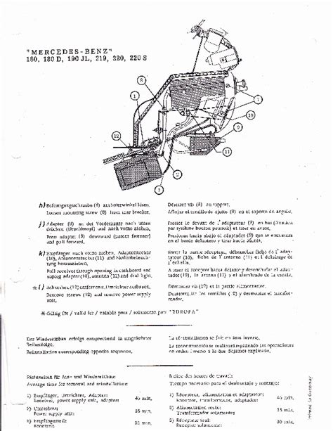 Mercedes 180 190 220 Workshop Service Repair Manual