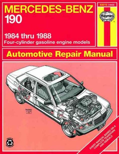 Mercedes 190e Pdf Service Repair Workshop Manual 1984 1988