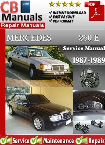 Mercedes 260 E 1987 1989 Service Repair Manual