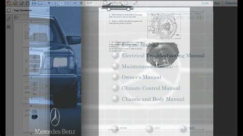 Mercedes Benz 126 Service Manual Library