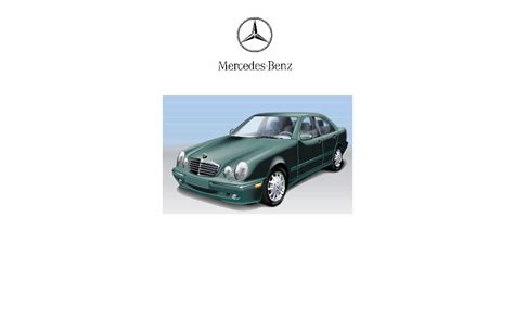 Mercedes Benz 2001 E Class E320 Wagon Owners Owner S User Manual