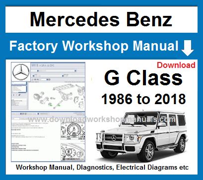 Mercedes Benz 463 G Class Service Repair Manual Download