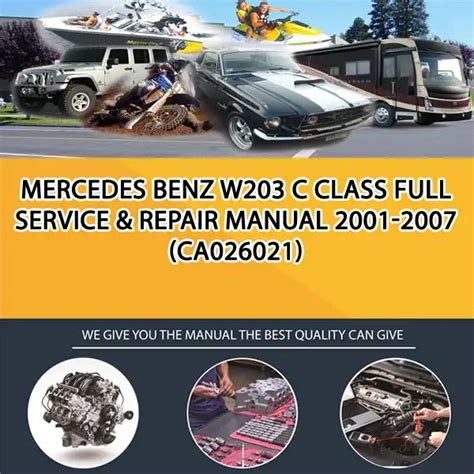 Mercedes Benz C Class Full Service Repair Manual 2001 2007