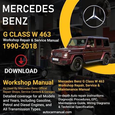 Mercedes Benz G Wagen 463 Workshop Repair Service Manual Pdf