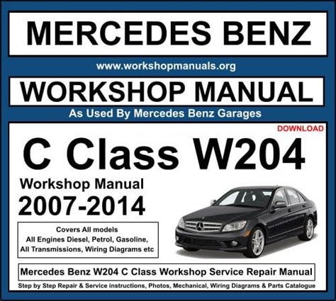 Mercedes W204 Clc 180 Owners Manual
