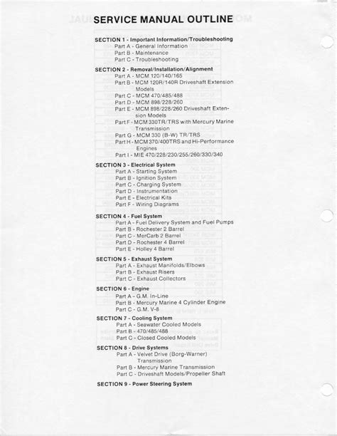 Mercruiser Service Manual 03 Engines 4 8209 Cylinder L6 V8