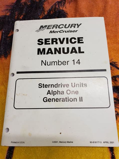 Mercruiser Service Manual 14 Alpha One Generation Ii